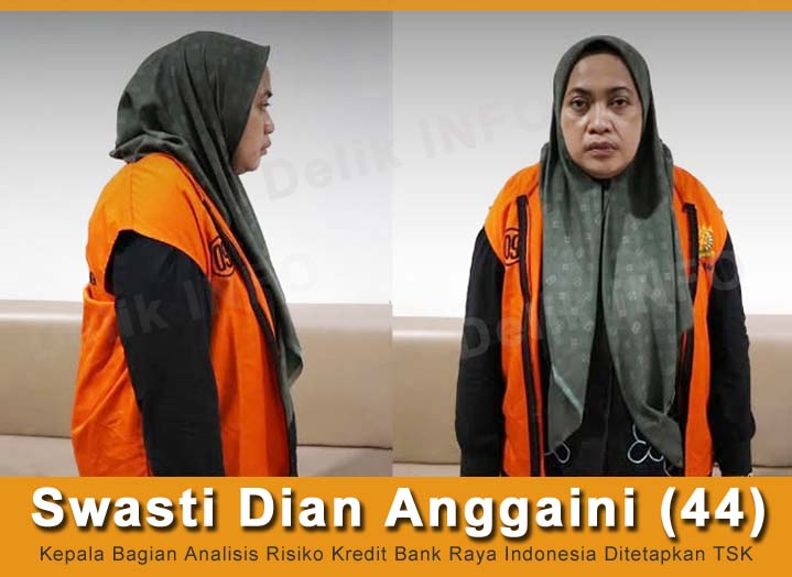 Swasti Dian Anggaini (44) Kepala Bagian Analisis Risiko Kredit Bank Raya Indonesia Ditetapkan TSK Delik INFO
