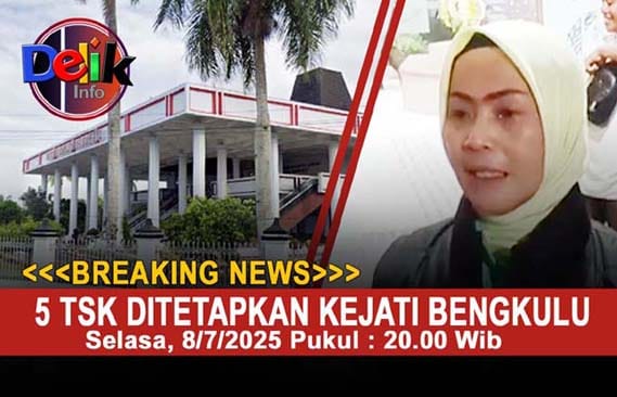 Kejati Bengkulu Tetapkan 5Tersangka Gedung DPRD Provinsi Bengkulu