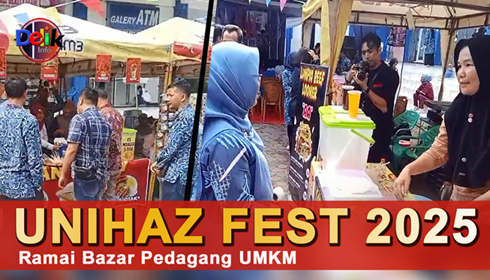Unihaz Fest 2025 Ramai Bazar Pedagang UMKM Ikut Terlibat