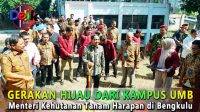 Gerakan Hijau dari Kampus UMB Menteri Kehutanan Tanam Harapan di Bengkulu