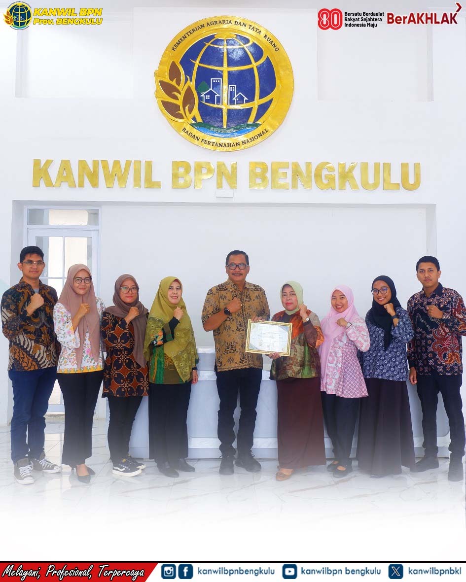Kanwil BPN Bengkulu Raih Penghargaan Satker Terbaik Treasury Awards 2025