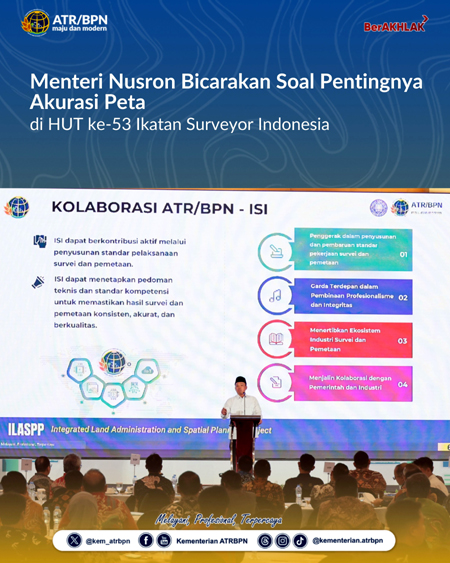 Menteri Nusron Bicarakan Soal Pentingnya Akurasi Peta