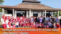 Semangat Nasionalisme Berkobar di RT 30 Pekan Sabtu Lewat Upacara 17 Agustus