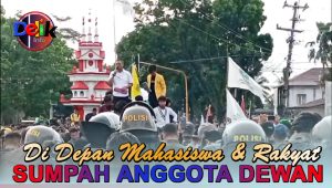 Sumpah Dewan Perwakilan Rakyat Bengkulu Di Depan Mahasiswa Dan Rakyat Indonesia