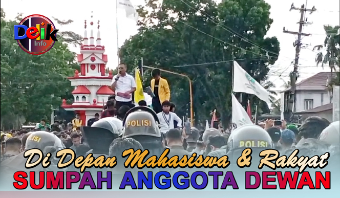 Sumpah Dewan Perwakilan Rakyat Bengkulu Di Depan Mahasiswa Dan Rakyat Indonesia